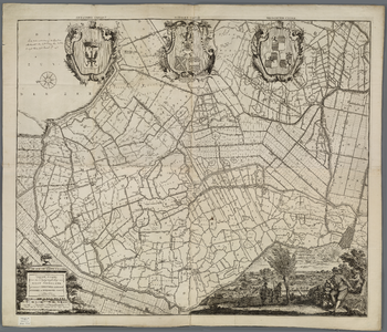 A-1761 Nieuwe caarte van het dykgraafschap van West-Vriesland, genaamt Geestmer-Ambagt, Schager en Niedo..., 1730